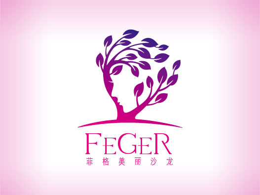 美容美发商标设计-FEGER菲格美丽沙龙商标设计公司