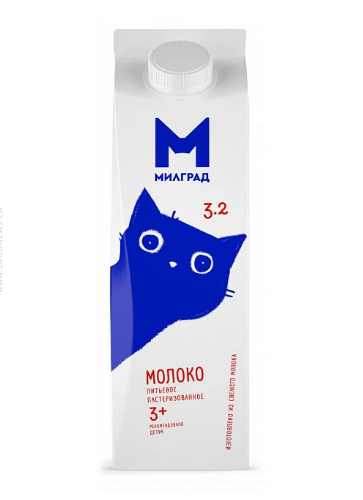 乳制品品牌Milgrad的蓝猫新logo