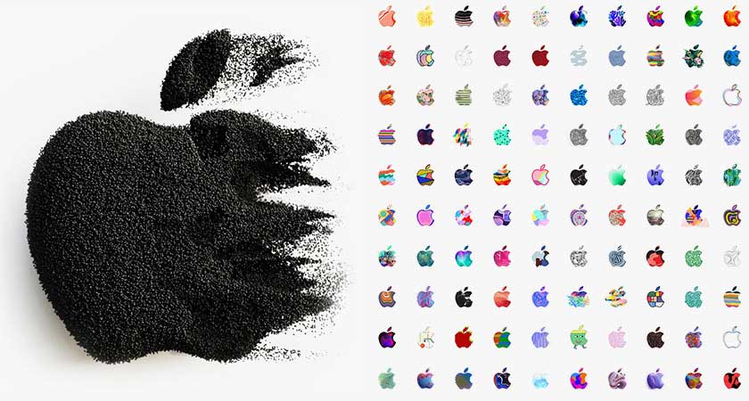 苹果为新品发布会设计了371个不重样的logo