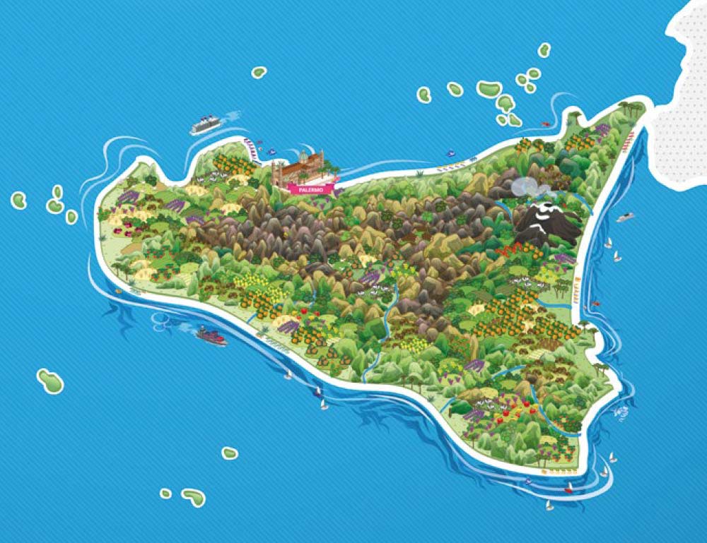 西西里岛新的旅游品牌logo