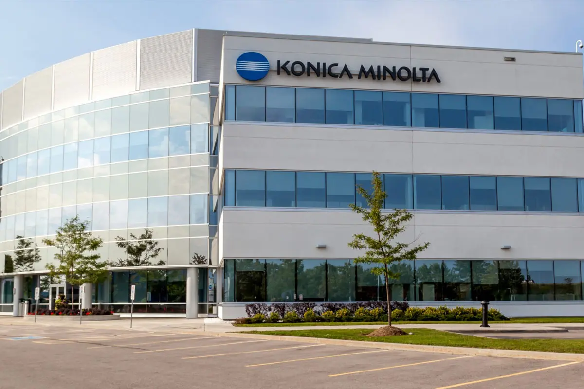 Konica Minolta柯尼卡美能达大门口