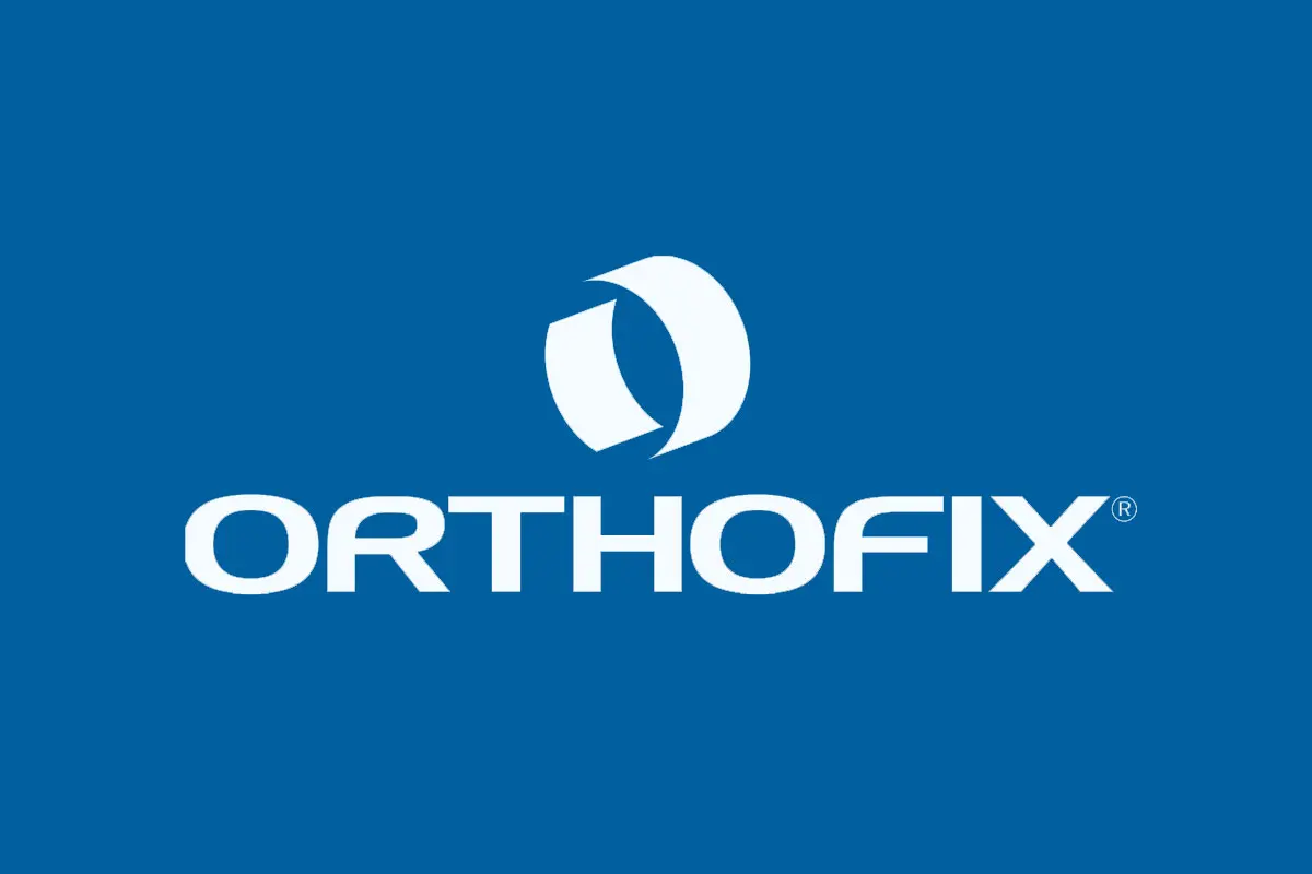 Orthofix反白logo