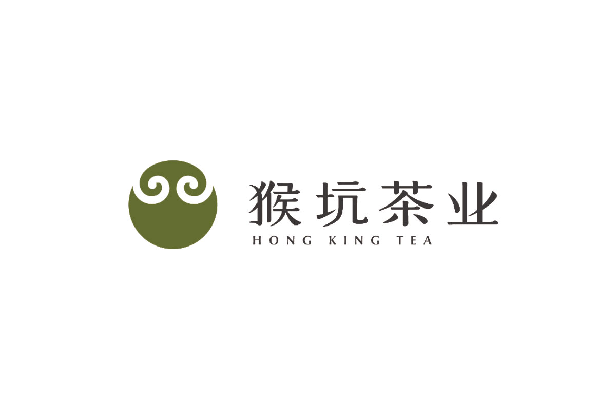 绿茶logo设计-猴坑茶业品牌logo设计