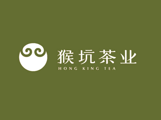 绿茶logo设计-猴坑茶业品牌logo设计