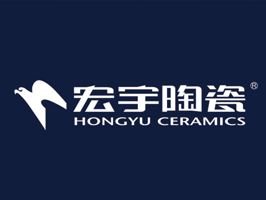 玻化砖logo设计-宏宇陶瓷品牌logo设计