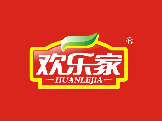 饮料logo设计-欢乐家品牌logo设计