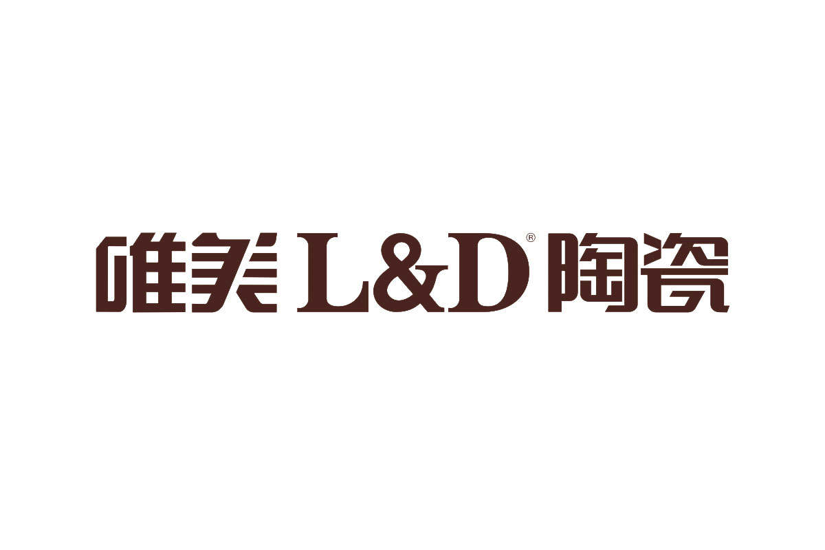 亚光砖logo设计-唯美LD陶瓷品牌logo设计