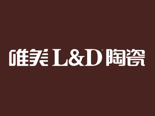 亚光砖logo设计-唯美LD陶瓷品牌logo设计