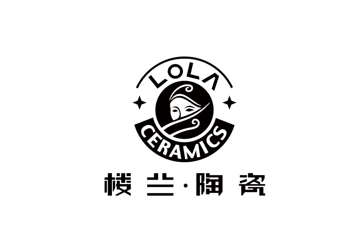 木纹砖logo设计-楼兰陶瓷品牌logo设计