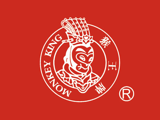 花茶logo设计-猴王牌品牌logo设计