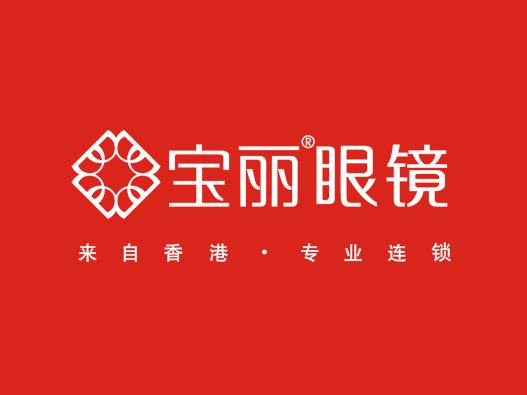 墨镜logo设计-宝丽眼镜品牌logo设计