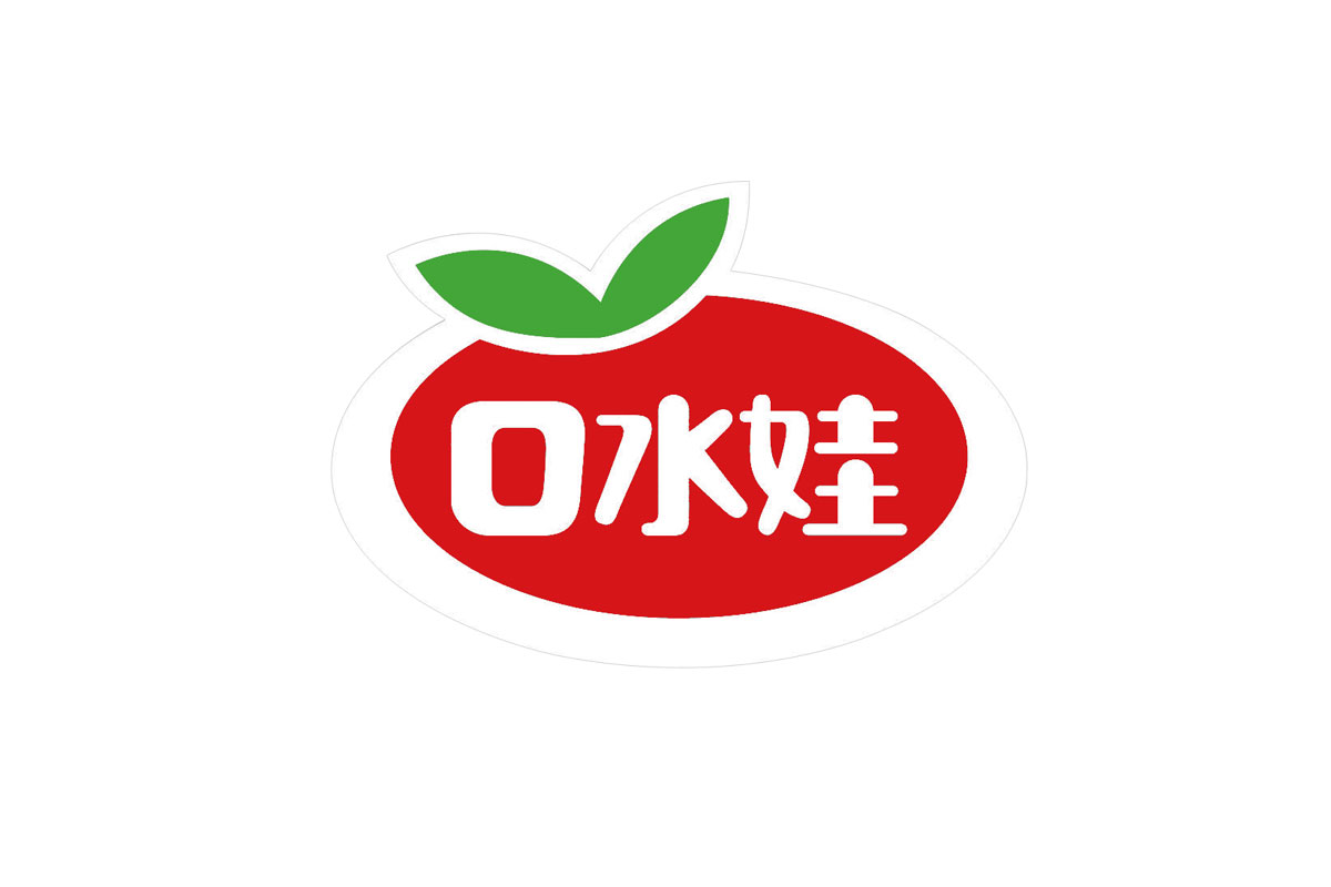 豆制品logo设计-口水娃品牌logo设计