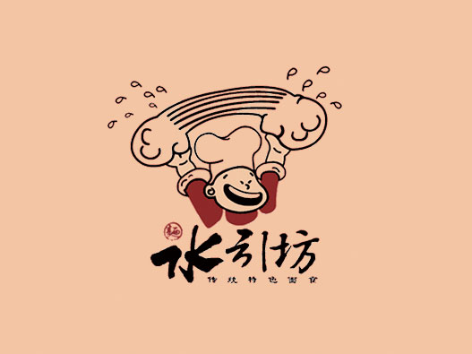 刀削面logo设计-水引坊品牌logo设计