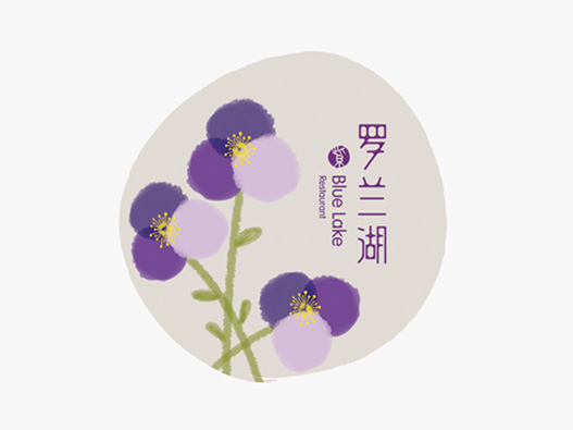罗兰湖餐厅标志设计含义及logo设计理念