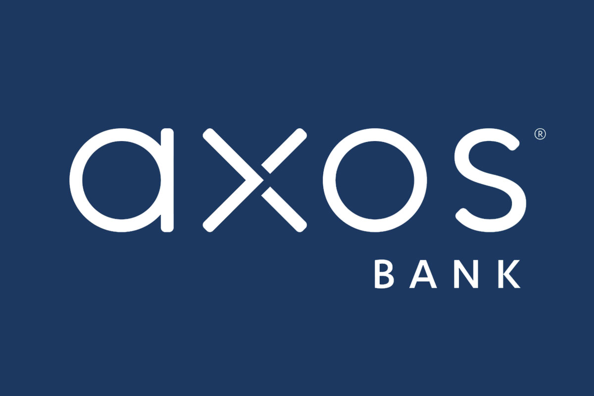 Axos Bank反白logo