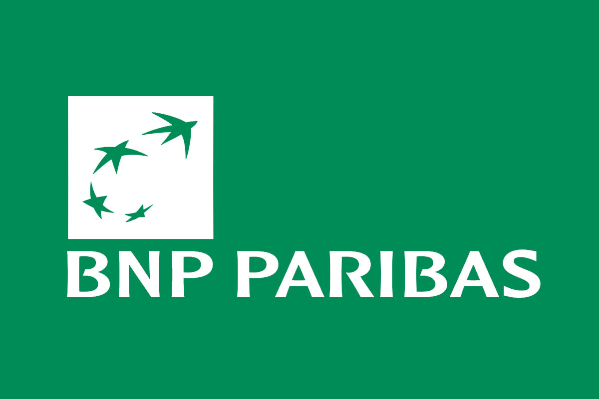 BNP Paribas银行反白logo