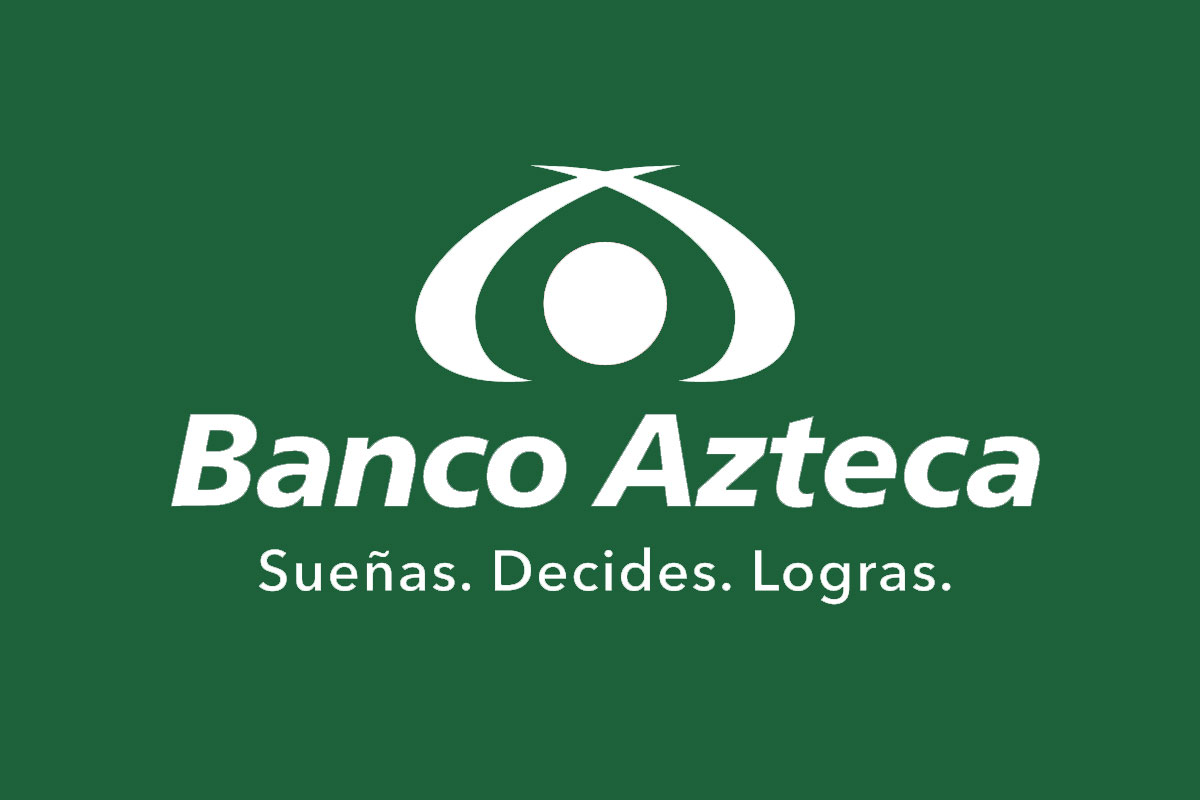 Banco Azteca反白logo