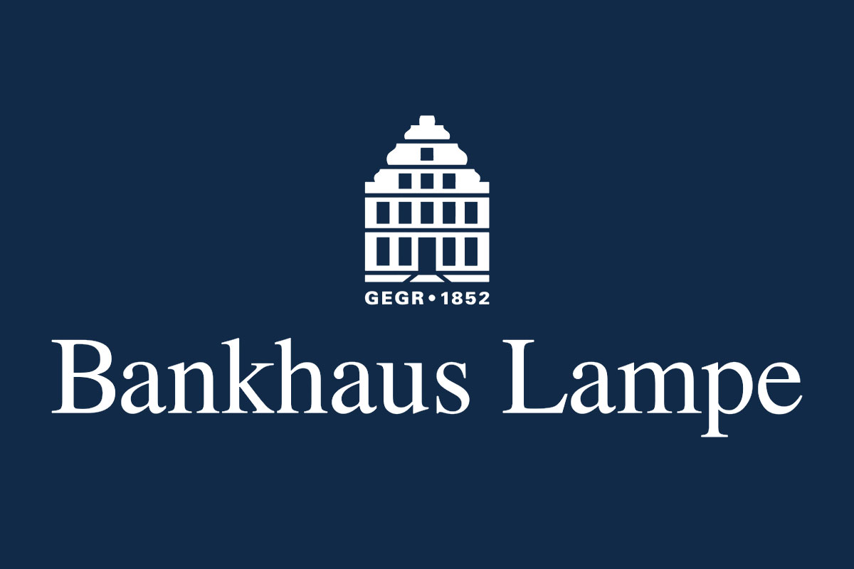Bankhaus Lampe银行反白logo