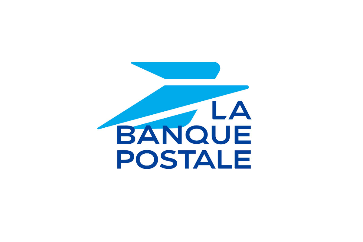 Banque Postale银行品牌LOGO设计案例-鹰元素标志设计