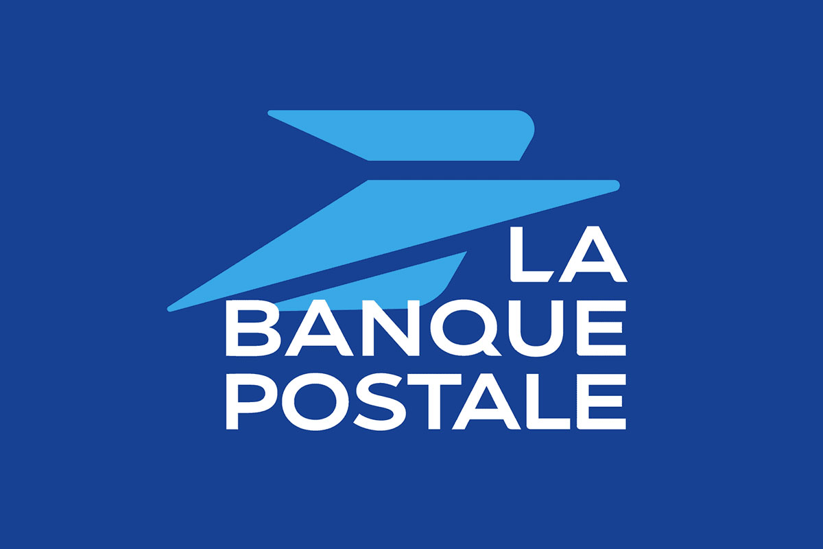 Banque Postale银行反白logo