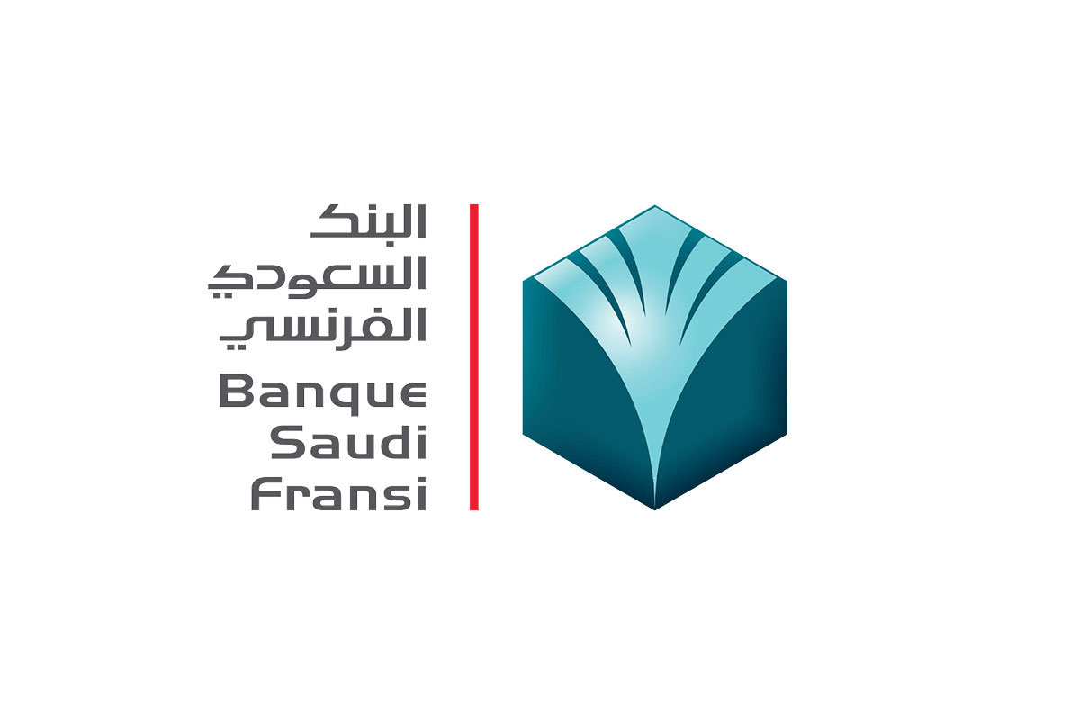 Banque Saudi Fransi银行品牌LOGO设计案例-花瓣元素标志设计