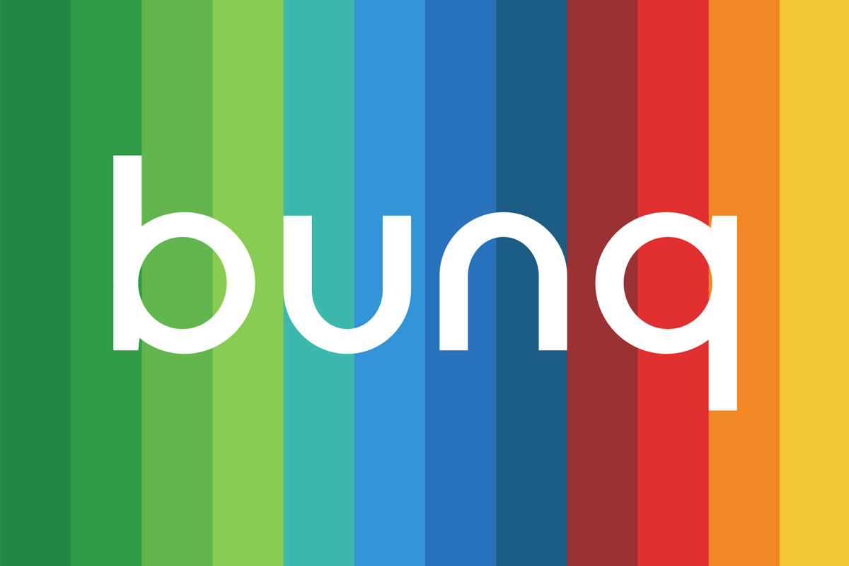 Bunq银行品牌反白logo