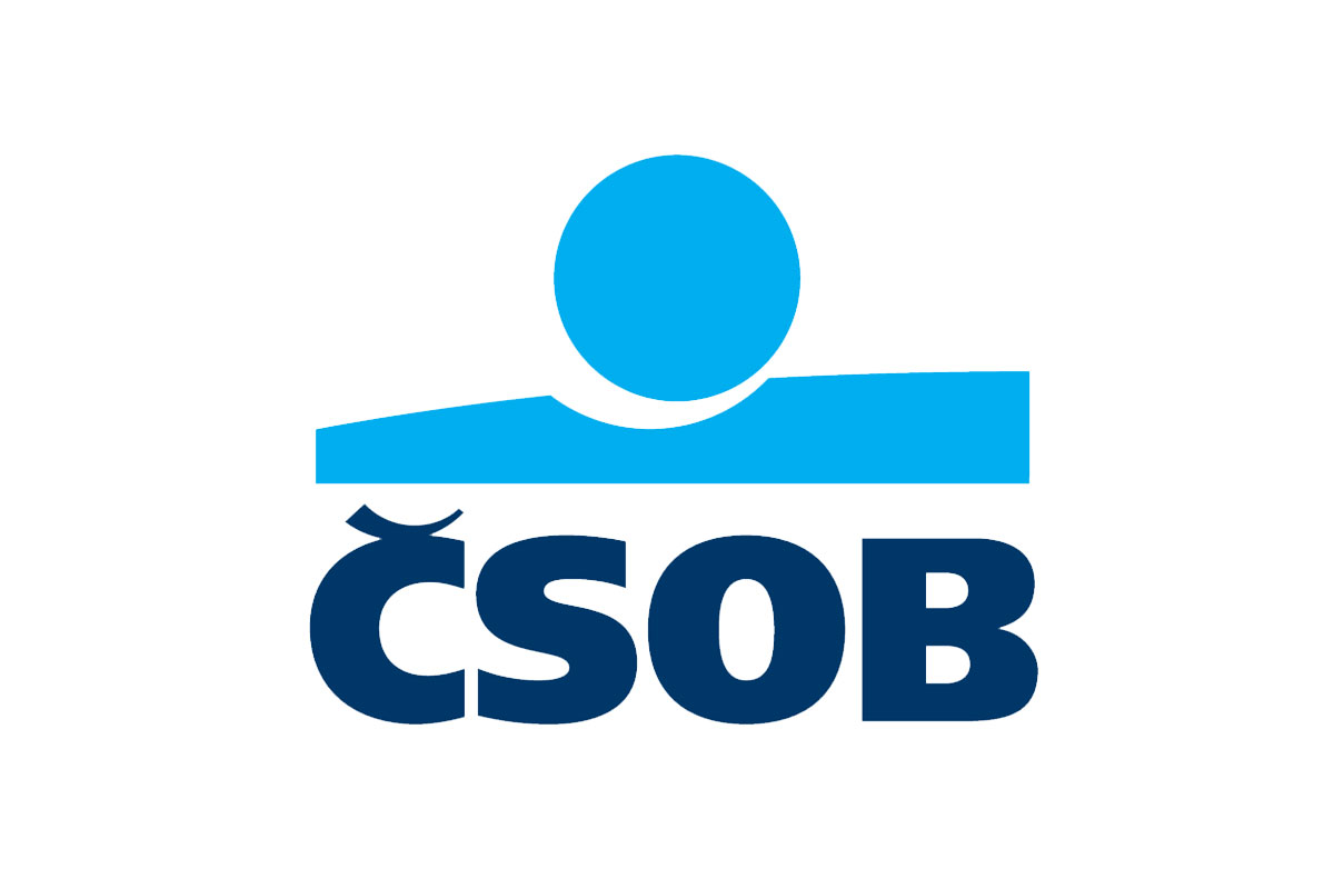 ČSOB银行品牌LOGO设计案例-圆球元素标志设计