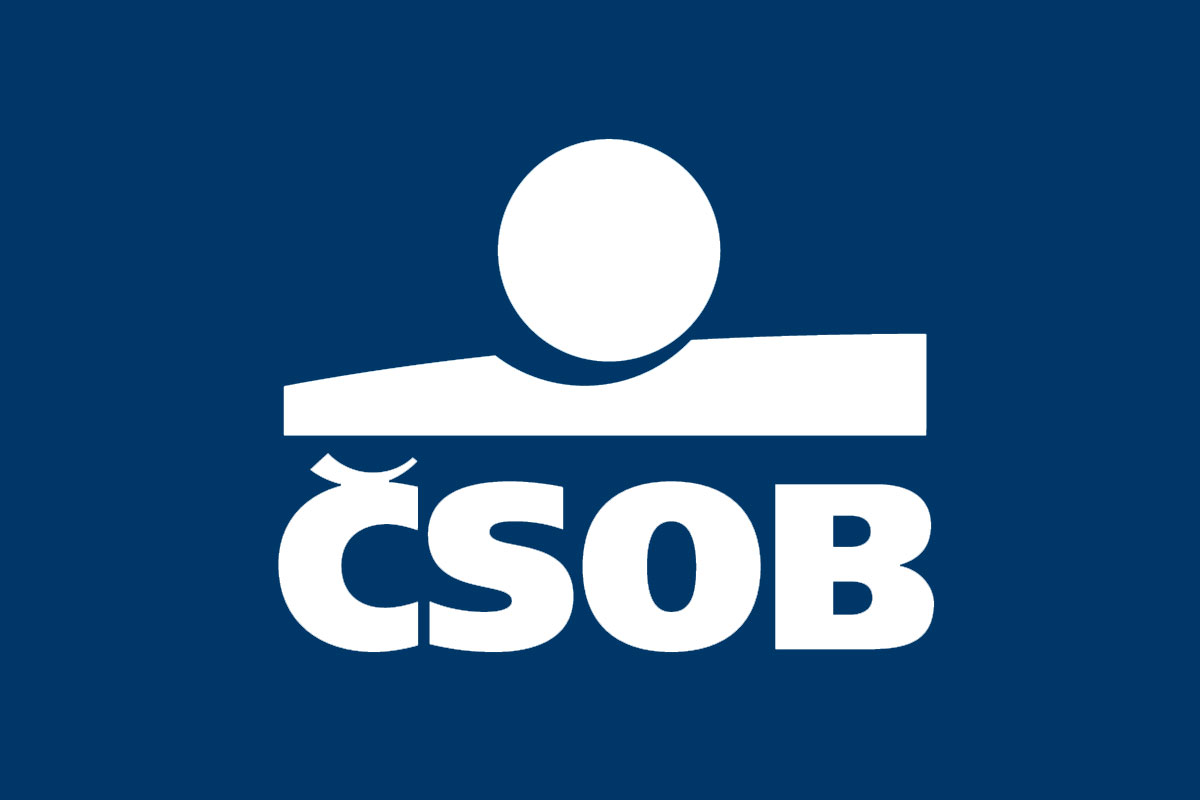 ČSOB银行反白logo