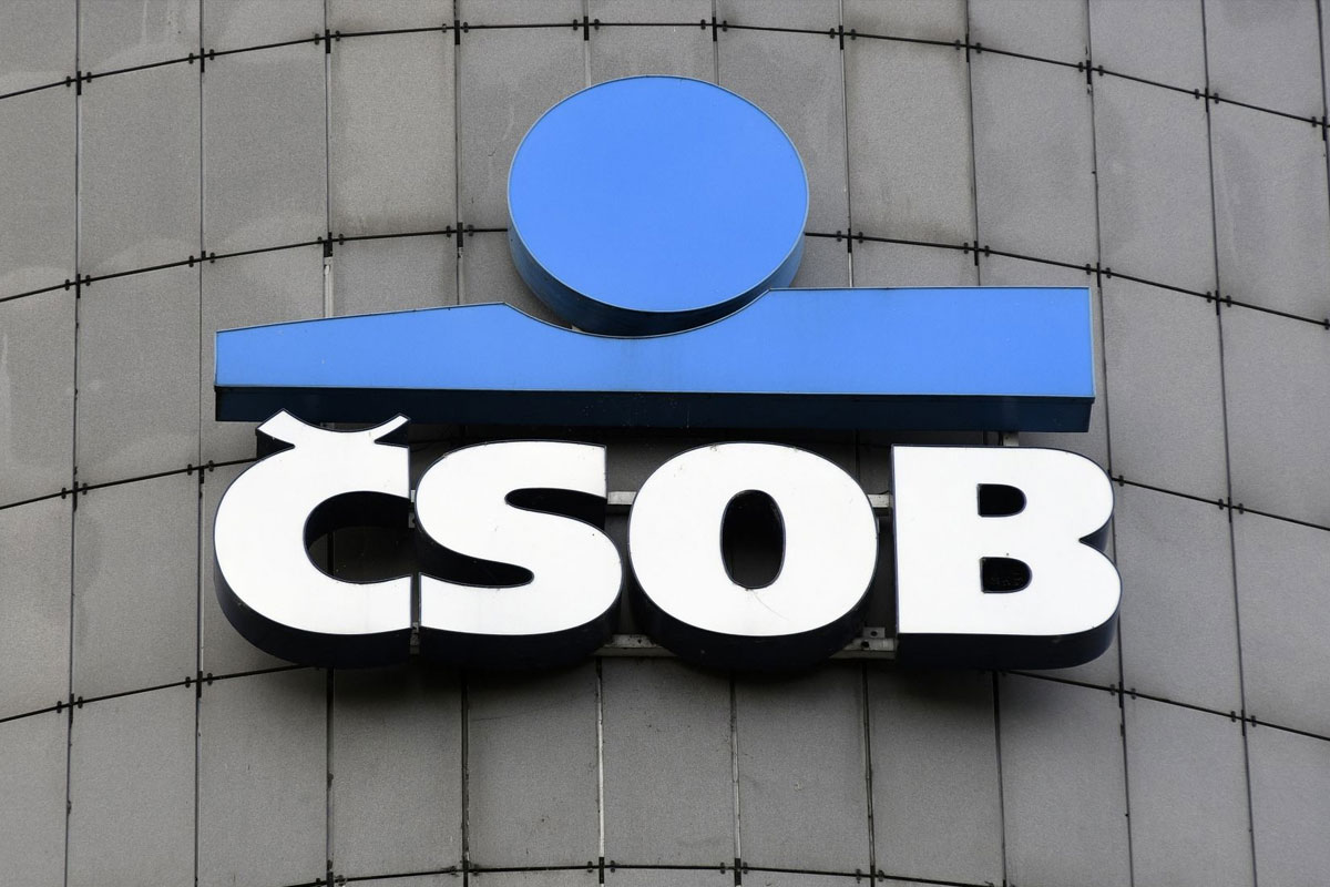 ČSOB银行品牌LOGO设计案例-银行行业标志设计方案