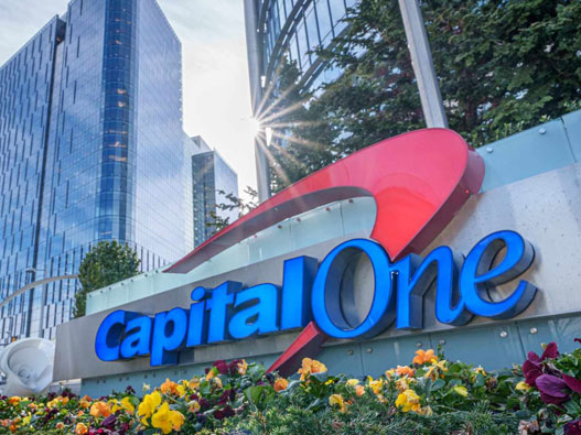 Capital One第一资本银行logo设计含义及银行品牌设计理念