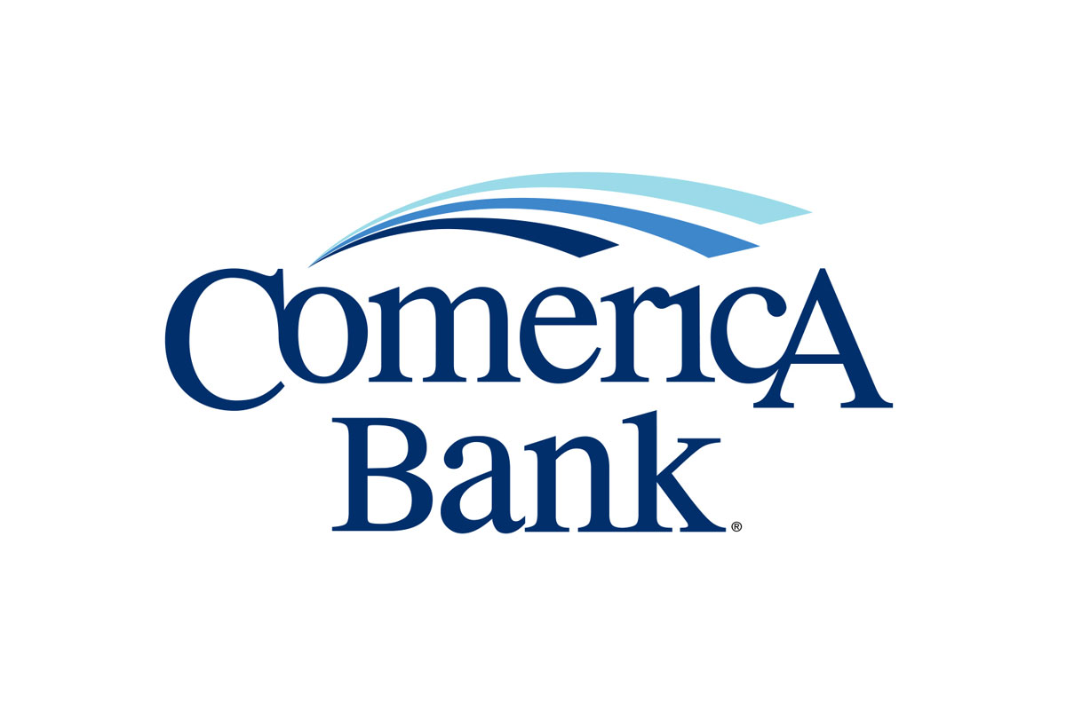 Comerica Bank银行品牌LOGO设计案例-海浪元素标志设计