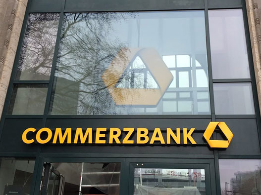 Commerzbank银行标志设计含义及银行品牌设计理念