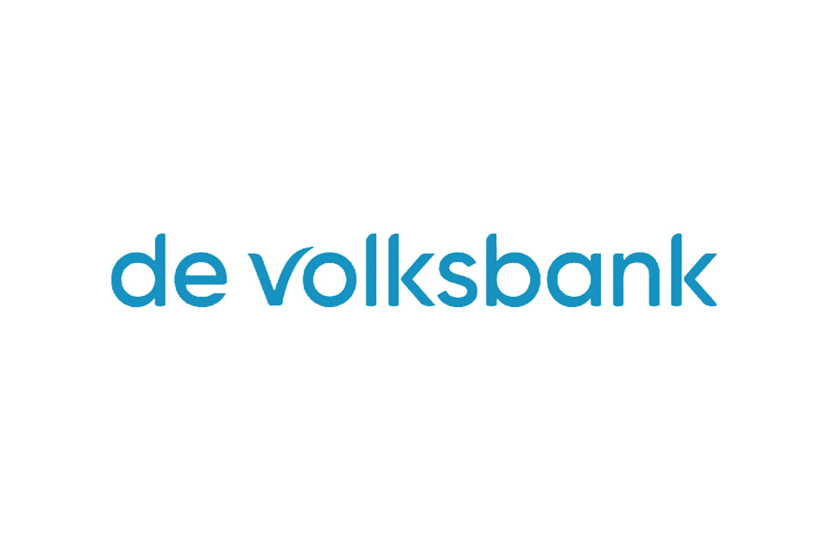 De Volksbank银行品牌LOGO设计案例-字体元素标志设计