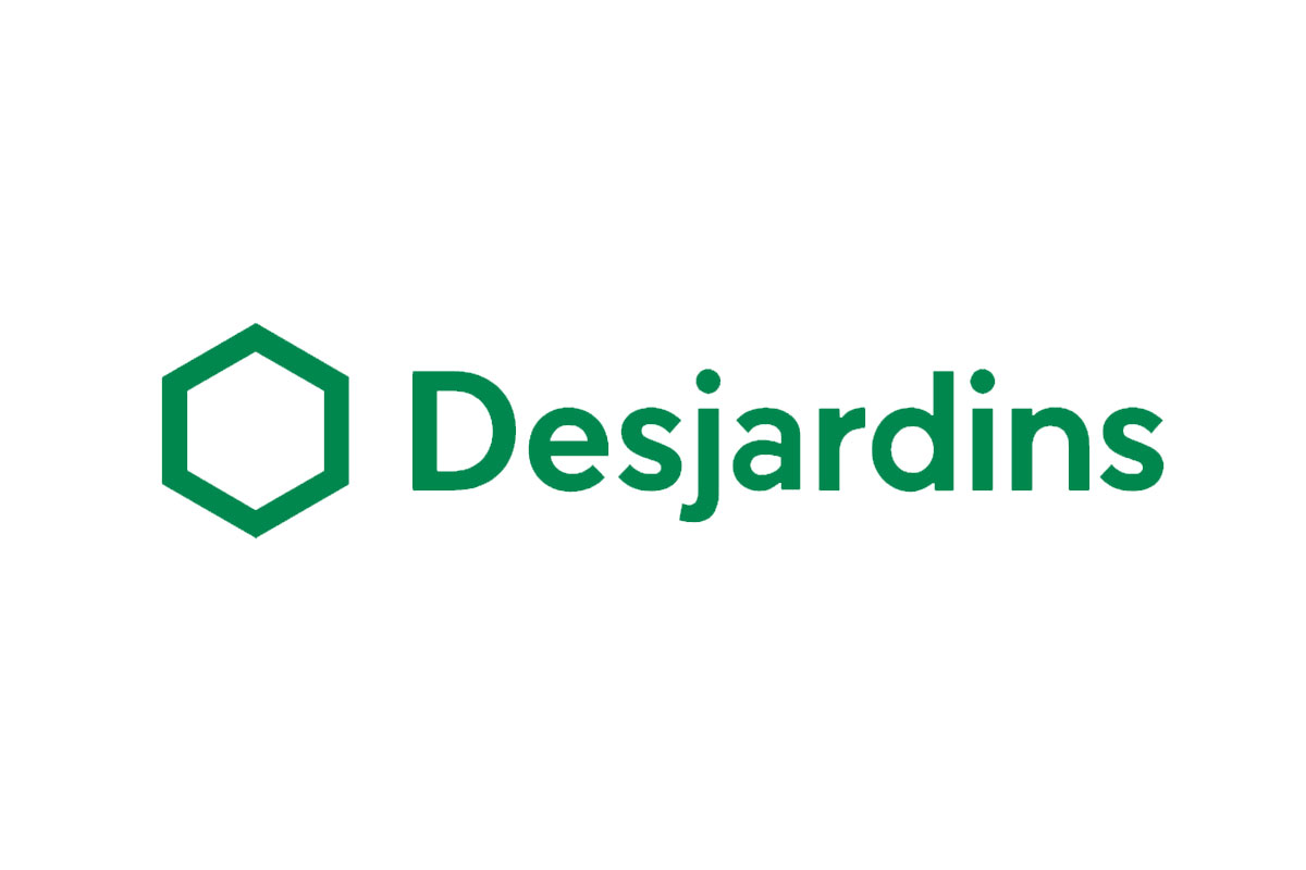 Desjardins银行品牌LOGO设计案例-六边形元素标志设计