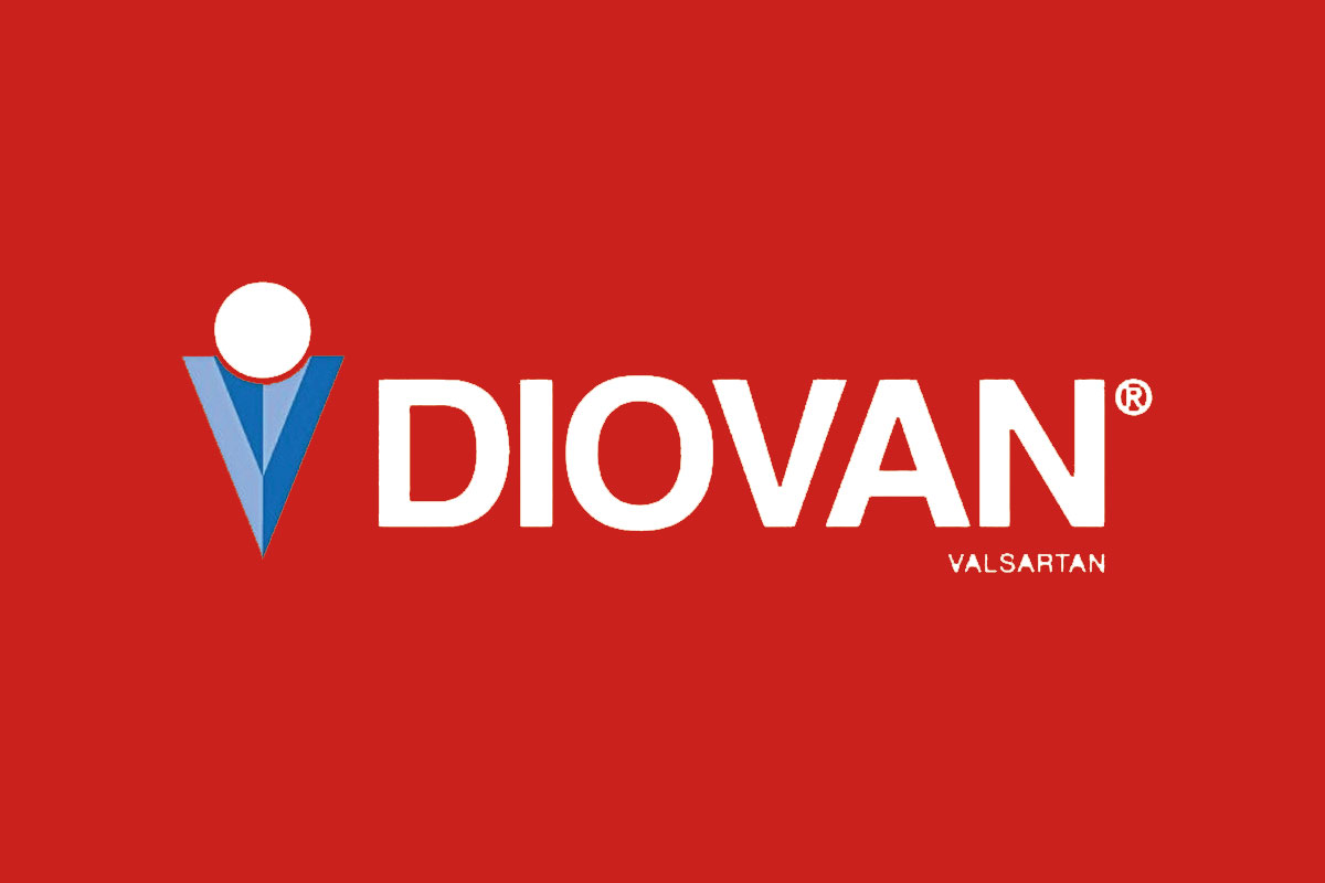 Diovan代文反白logo