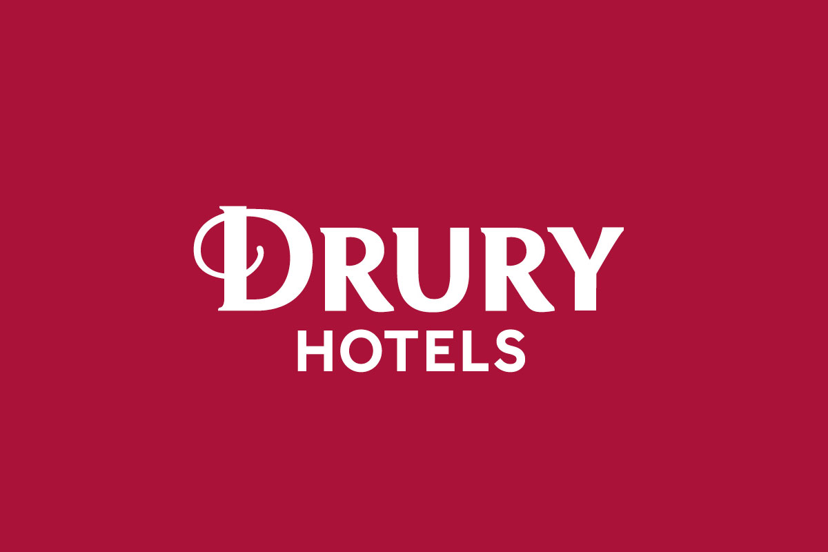 Drury Hotels反白logo