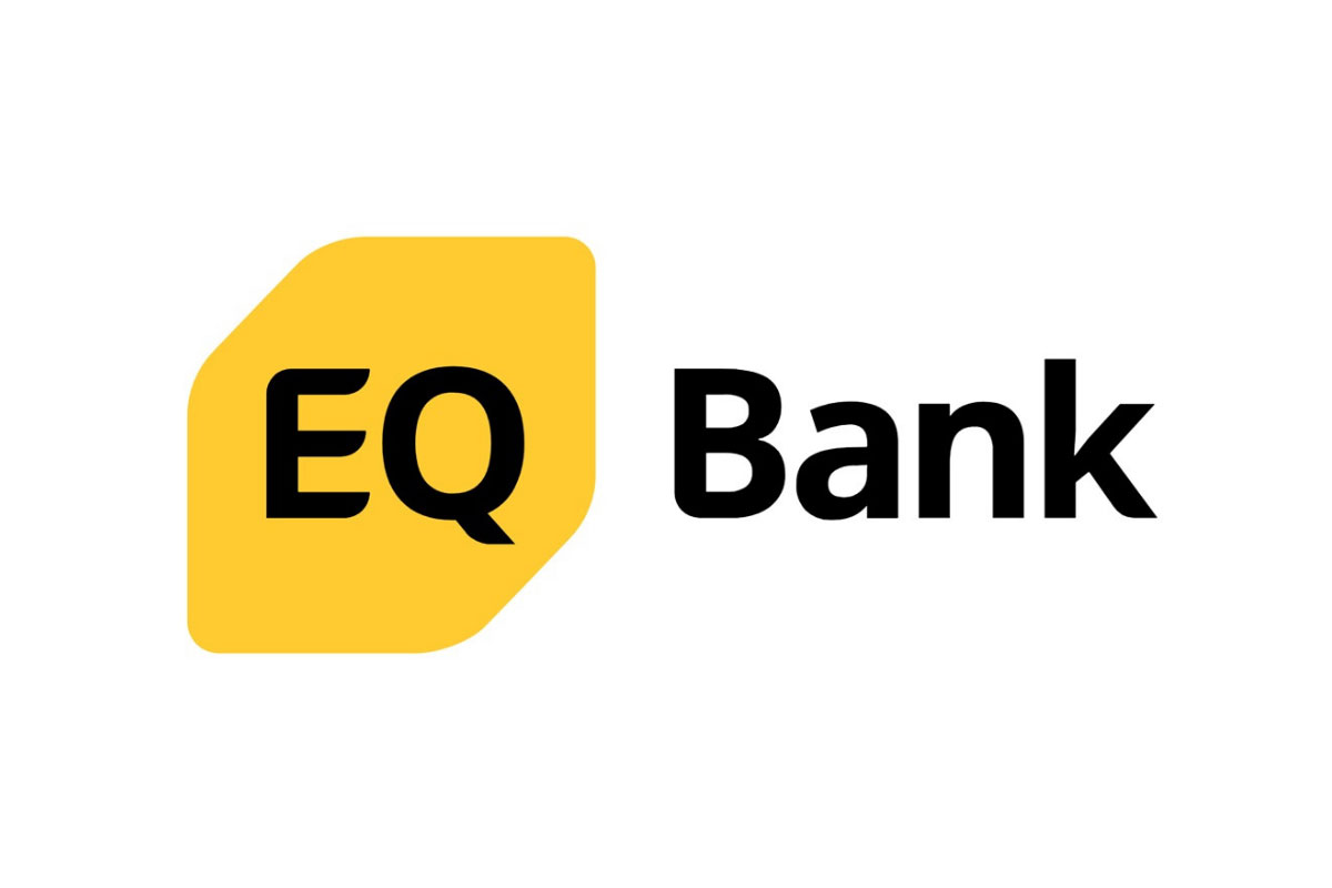 EQ Bank银行品牌LOGO设计案例-不规则形元素标志设计