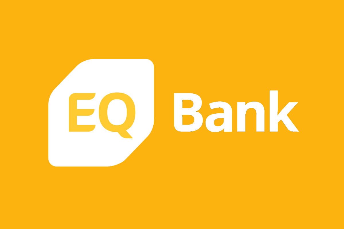 EQ Bank银行反白logo