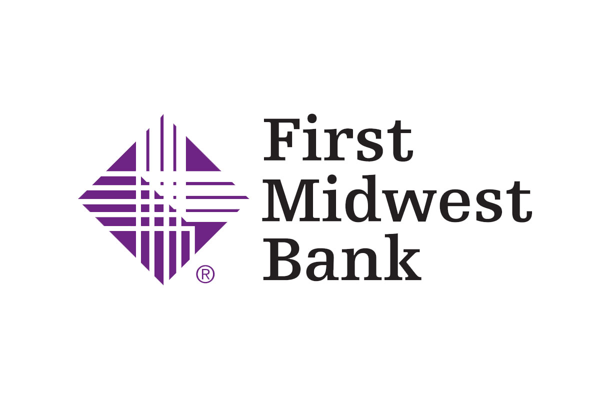 First Midwest银行品牌LOGO设计案例-网络元素标志设计