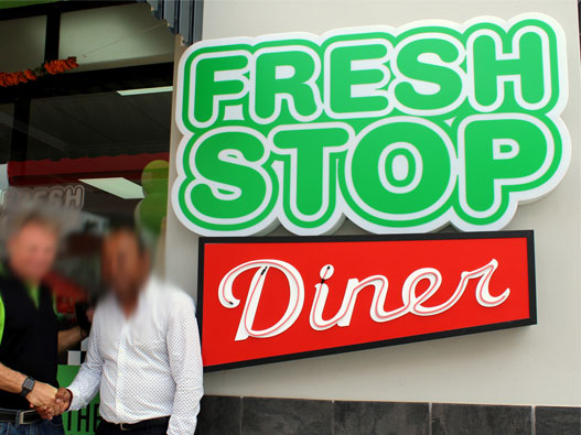 FreshStop标志设计含义及便利店品牌设计理念