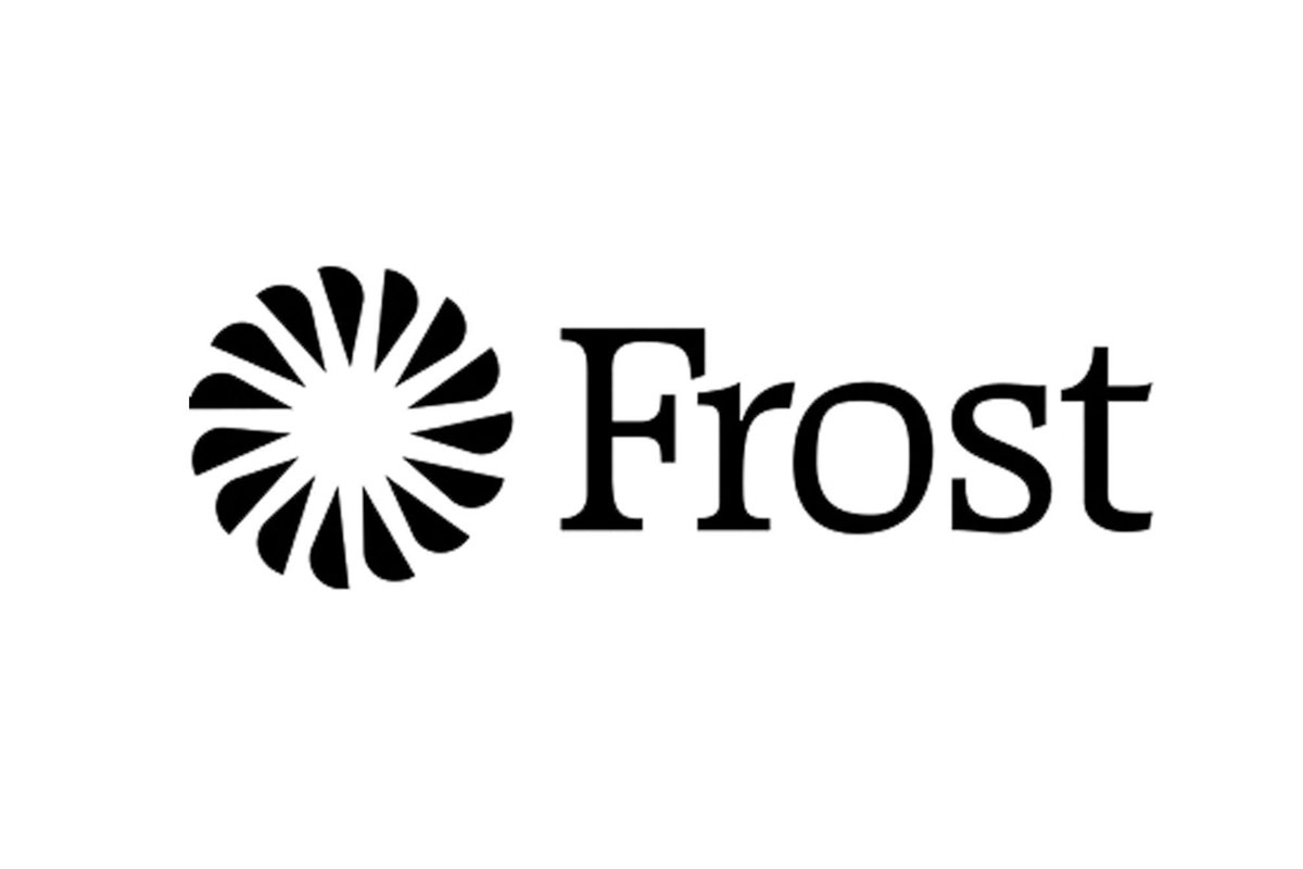 Frost Bank银行品牌LOGO设计案例-花朵元素标志设计