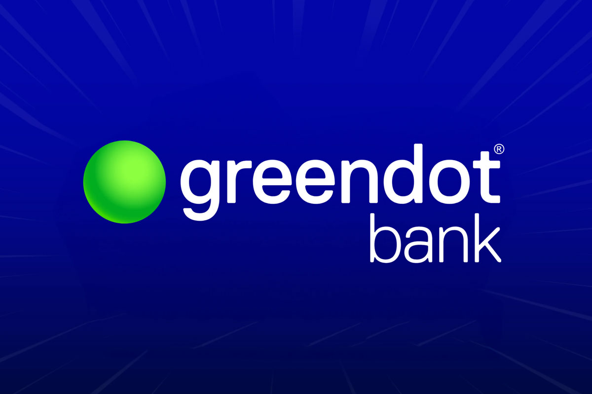 Green Dot Bank银行反白logo