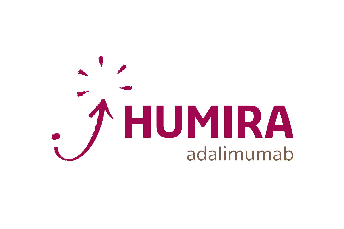 Humira医药品牌LOGO设计案例-箭头射线元素标志设计