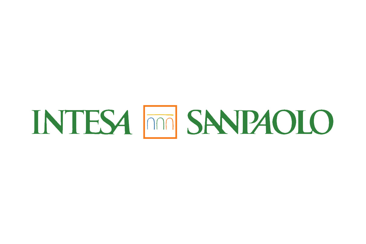 Intesa Sanpaolo银行品牌LOGO设计案例-方框元素标志设计