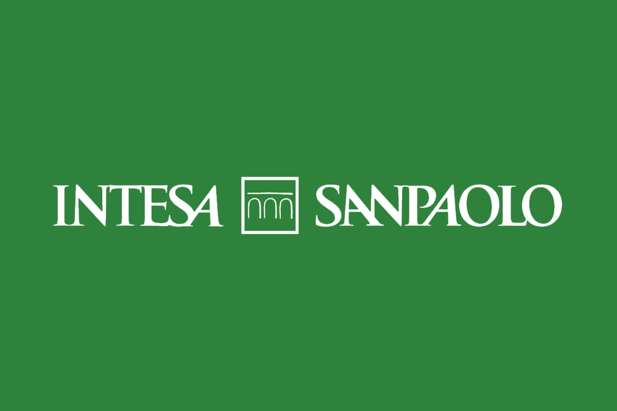 Intesa Sanpaolo银行反白logo