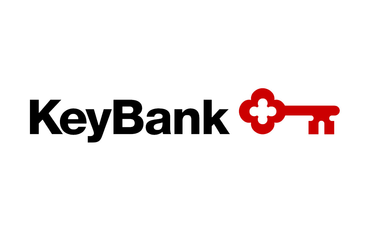 KeyBank银行品牌LOGO设计案例-钥匙元素标志设计