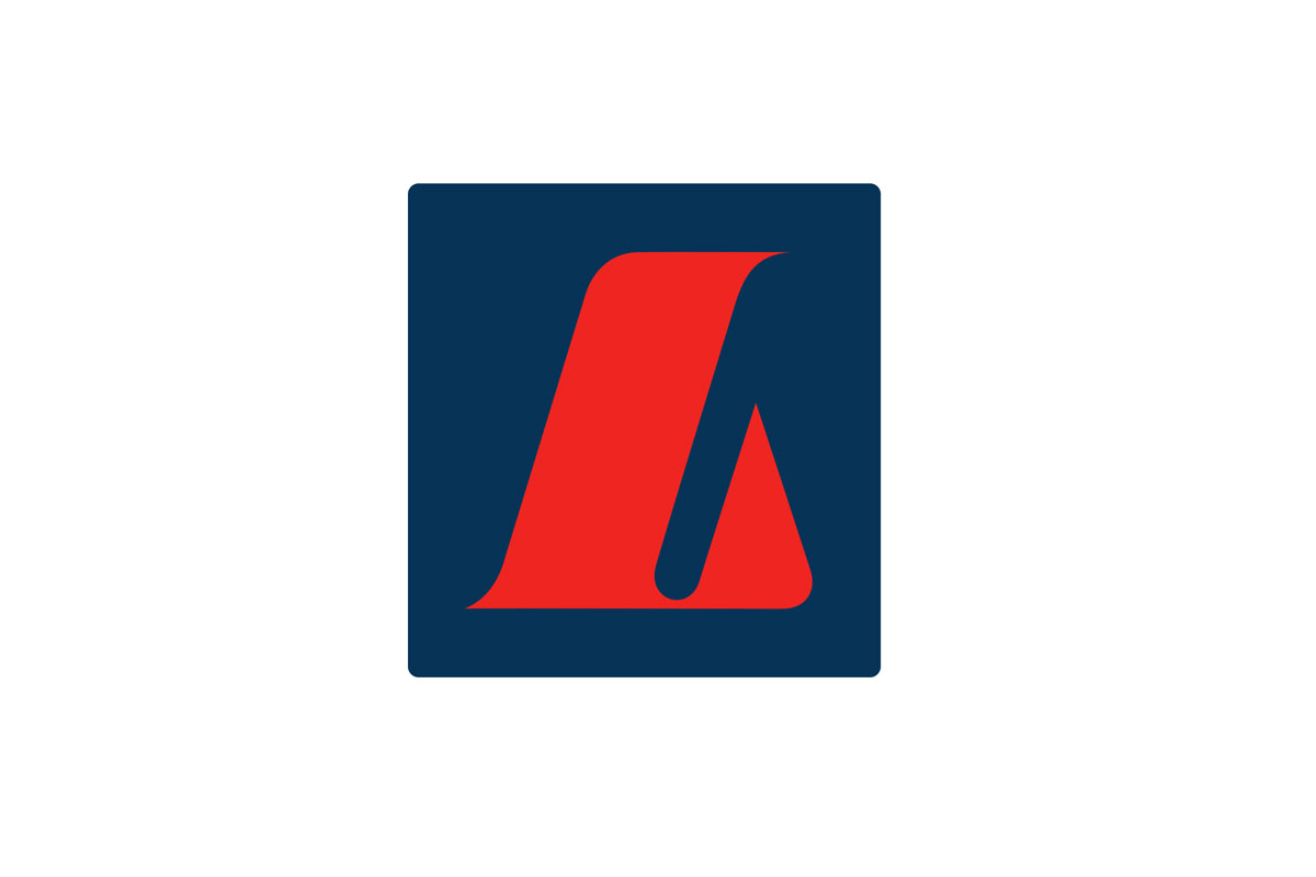 冰岛国民银行品牌LOGO设计案例-L字母元素标志设计
