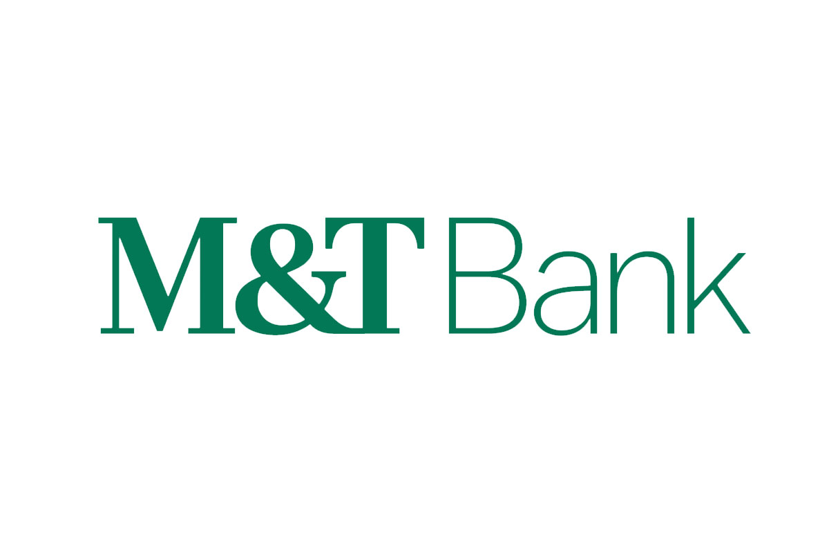 M&T Bank品牌LOGO设计案例-绿色字体元素标志设计