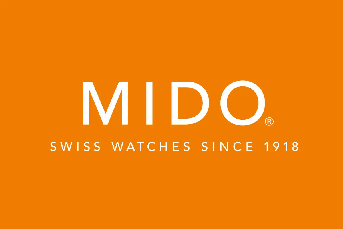 Mido美度品牌反白LOGO