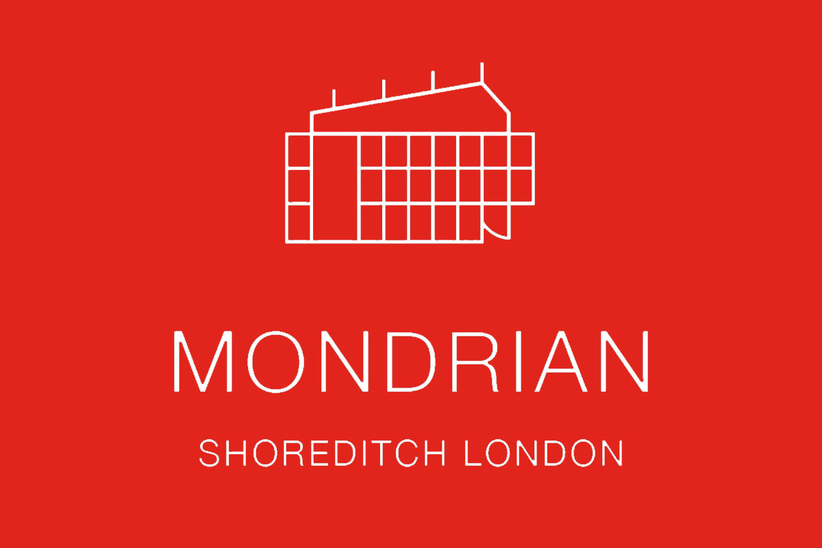 Mondrian Shoreditch反白logo